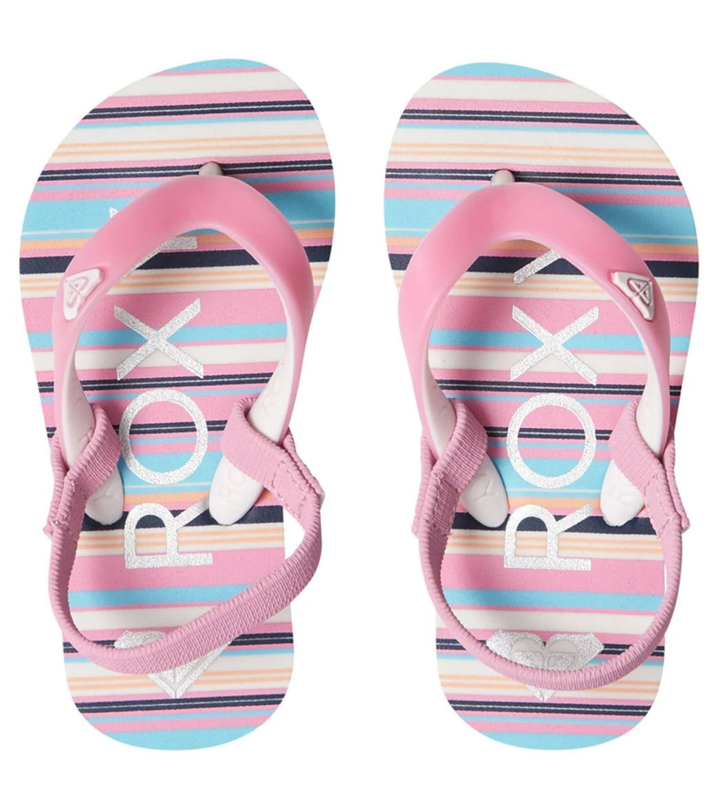 Roxy Girls' Tahiti VI Sandal (Toddler) Pinstripe 5 Roxy Girls' Tahiti VI Sandal (Toddler) Pinstripe - Image 3