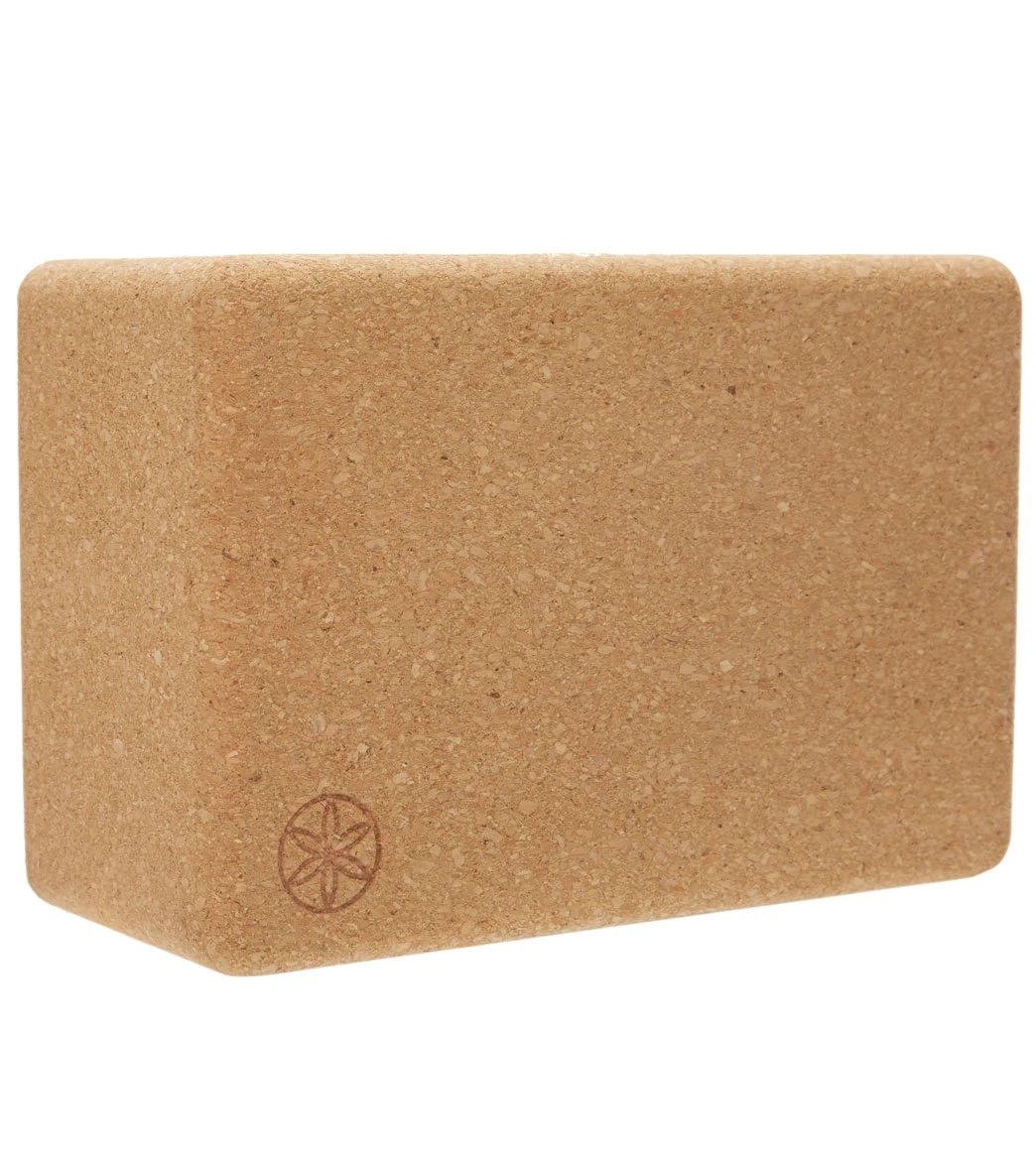 Gaiam Natural Cork Yoga Block Standard 4 Inch 3 Gaiam Natural Cork Yoga Block Standard 4 Inch