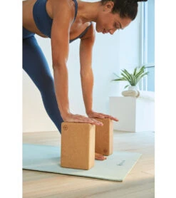 Gaiam Natural Cork Yoga Block Standard 4 Inch 12 Gaiam Natural Cork Yoga Block Standard 4 Inch -Swimming Equipment Shop 5672139391144 6