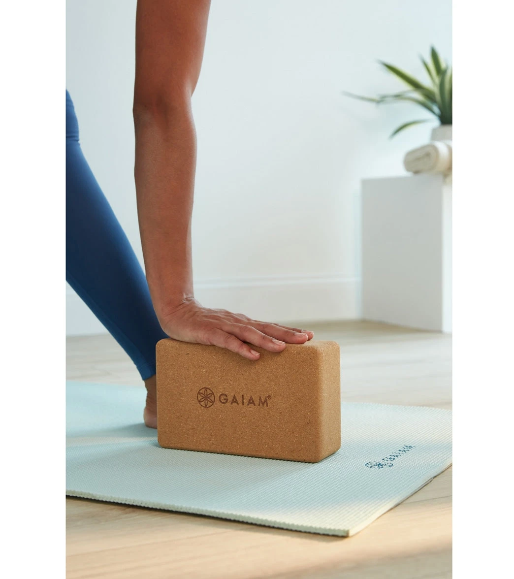 Gaiam Natural Cork Yoga Block Standard 4 Inch 8 Gaiam Natural Cork Yoga Block Standard 4 Inch - Image 6