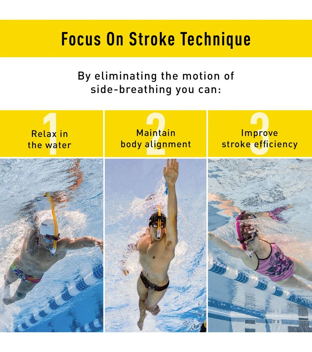 FINIS Original Swimmer's Swim Snorkel Pink 5 FINIS Original Swimmer's Swim Snorkel Pink - Image 3