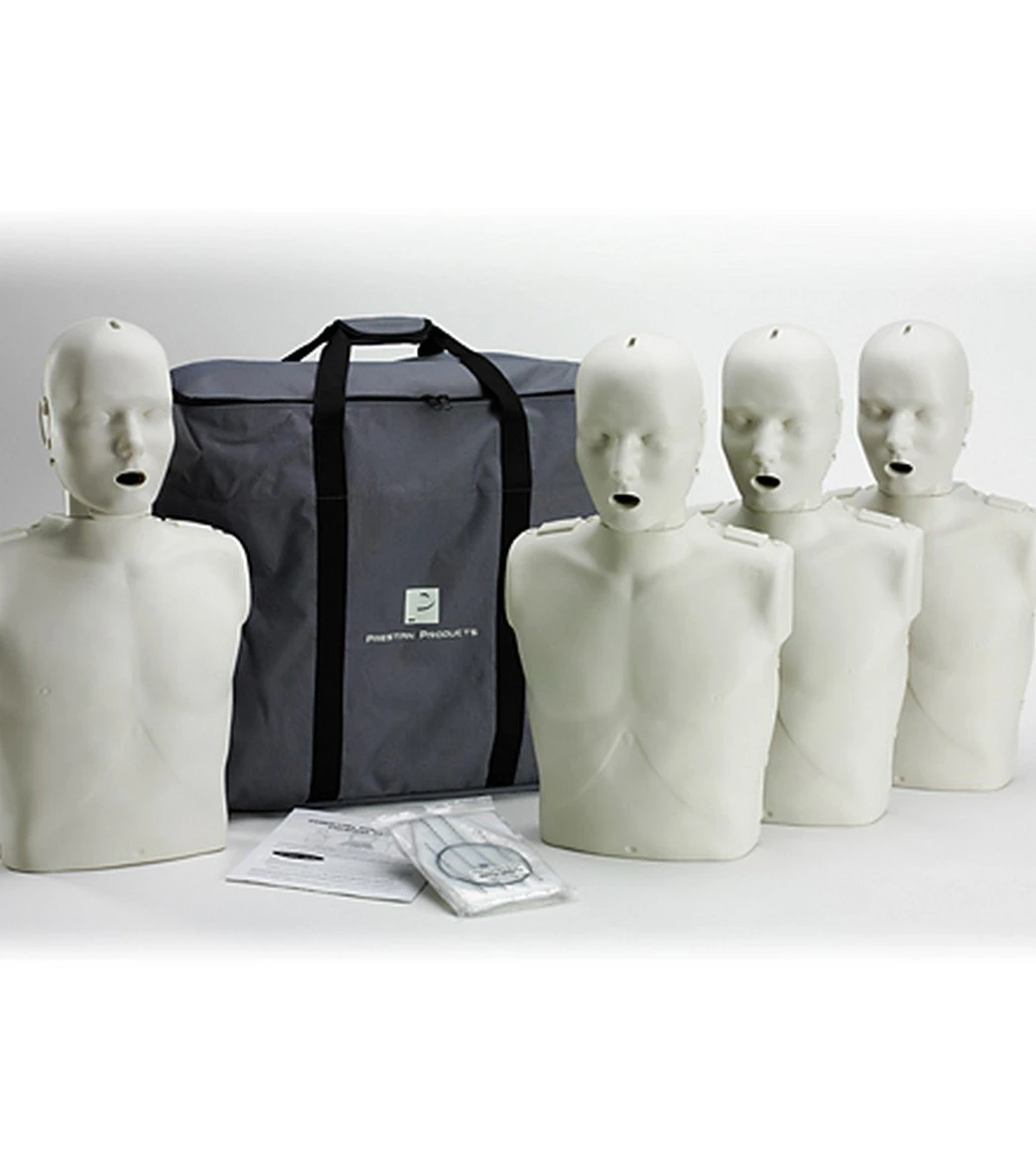 Prestan Professional Adult CPR-AED Training Manikins W/CPR Monitor 4 Pack & Kit 3 Prestan Professional Adult CPR-AED Training Manikins W/CPR Monitor 4 Pack & Kit