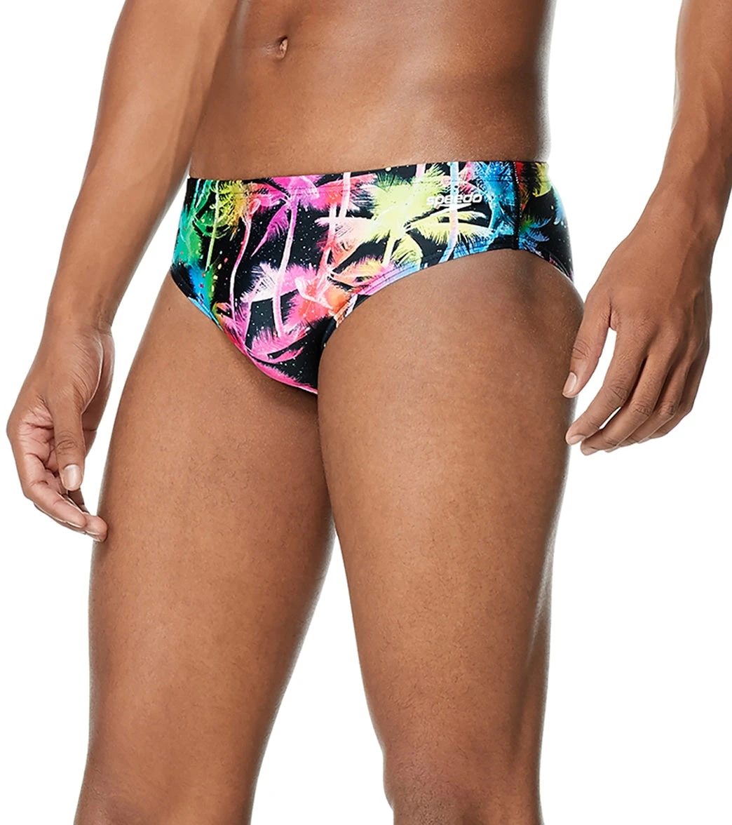 Speedo Vibe Men's Printed One Brief Swimsuit Party Palm 3 Speedo Vibe Men's Printed One Brief Swimsuit Party Palm