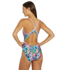Dolfin Uglies Women's V-2 Back One Piece Swimsuit Jungle Jam -Swimming Equipment Shop 7811573416104 junglejam 3a