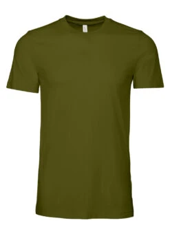 Bella + Canvas Unisex Jersey T-Shirt Olive -Swimming Equipment Shop 7966160552104 olive
