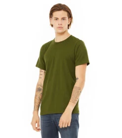 Bella + Canvas Unisex Jersey T-Shirt Olive -Swimming Equipment Shop 7966160552104 olive 4a