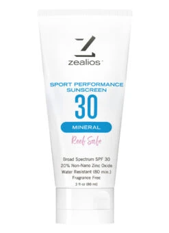 Zealios Sport Performance Mineral With Reef Safe SPF 30 Sunscreen, 3oz