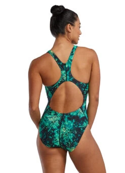 TYR Women's Radiant Flare Durafast Lite Maxfit One Piece Swimsuit -Swimming Equipment Shop 8580966940840 green 3a