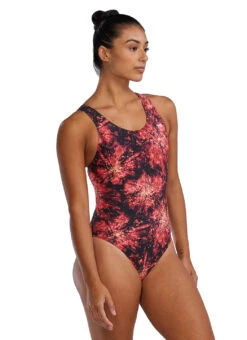 TYR Women's Radiant Flare Durafast Lite Maxfit One Piece Swimsuit -Swimming Equipment Shop 8580966940840 red 2a