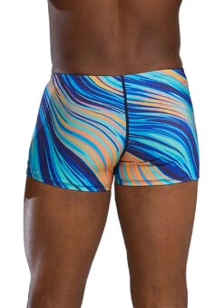TYR Men's Riptidal Durafast Elite Square Leg Swimsuit -Swimming Equipment Shop 8580970512552 tealorange 3a