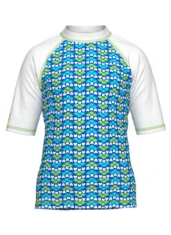 Arena Kids' Friends Short Sleeve Rashguard (Toddler, Little Kid) -Swimming Equipment Shop 8591050211496 multigreenwhite