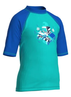 Arena Kids' Friends Short Sleeve Rashguard (Toddler, Little Kid) -Swimming Equipment Shop 8591050211496 waterbluechina 2a