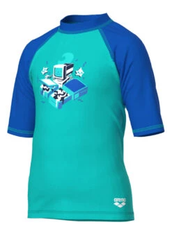 Arena Kids' Friends Short Sleeve Rashguard (Toddler, Little Kid) -Swimming Equipment Shop 8591050211496 waterbluechina 4a