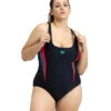 Arena Women's Plus Size Print Threefold V Back One Piece Swimsuit 2 Arena Women's Plus Size Print Threefold V Back One Piece Swimsuit -Swimming Equipment Shop 8591113519272 blackanguria 1a