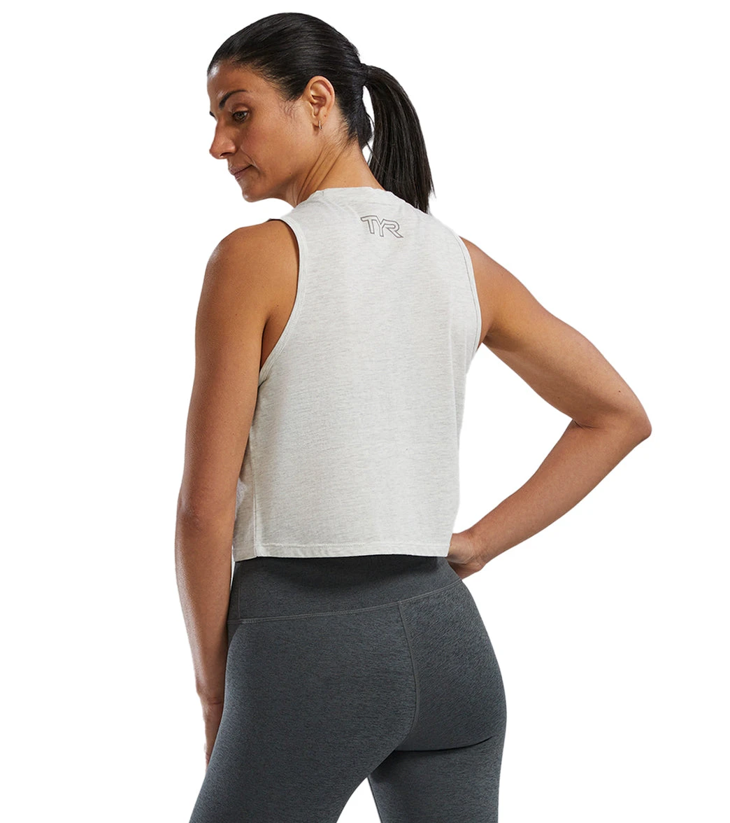 TYR Women's Lightweight Ultrasoft Crop Tank Top 5 TYR Women's Lightweight Ultrasoft Crop Tank Top - Image 3