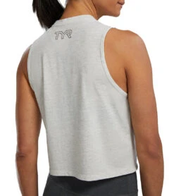 TYR Women's Lightweight Ultrasoft Crop Tank Top 27 TYR Women's Lightweight Ultrasoft Crop Tank Top -Swimming Equipment Shop 8609640022184 ashheather 6a