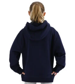 TYR Youth Ultrasoft Midweight Fleece Hoodie -Swimming Equipment Shop 8609640448168 navy 2a