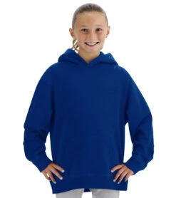TYR Youth Ultrasoft Midweight Fleece Hoodie -Swimming Equipment Shop 8609640448168 royal