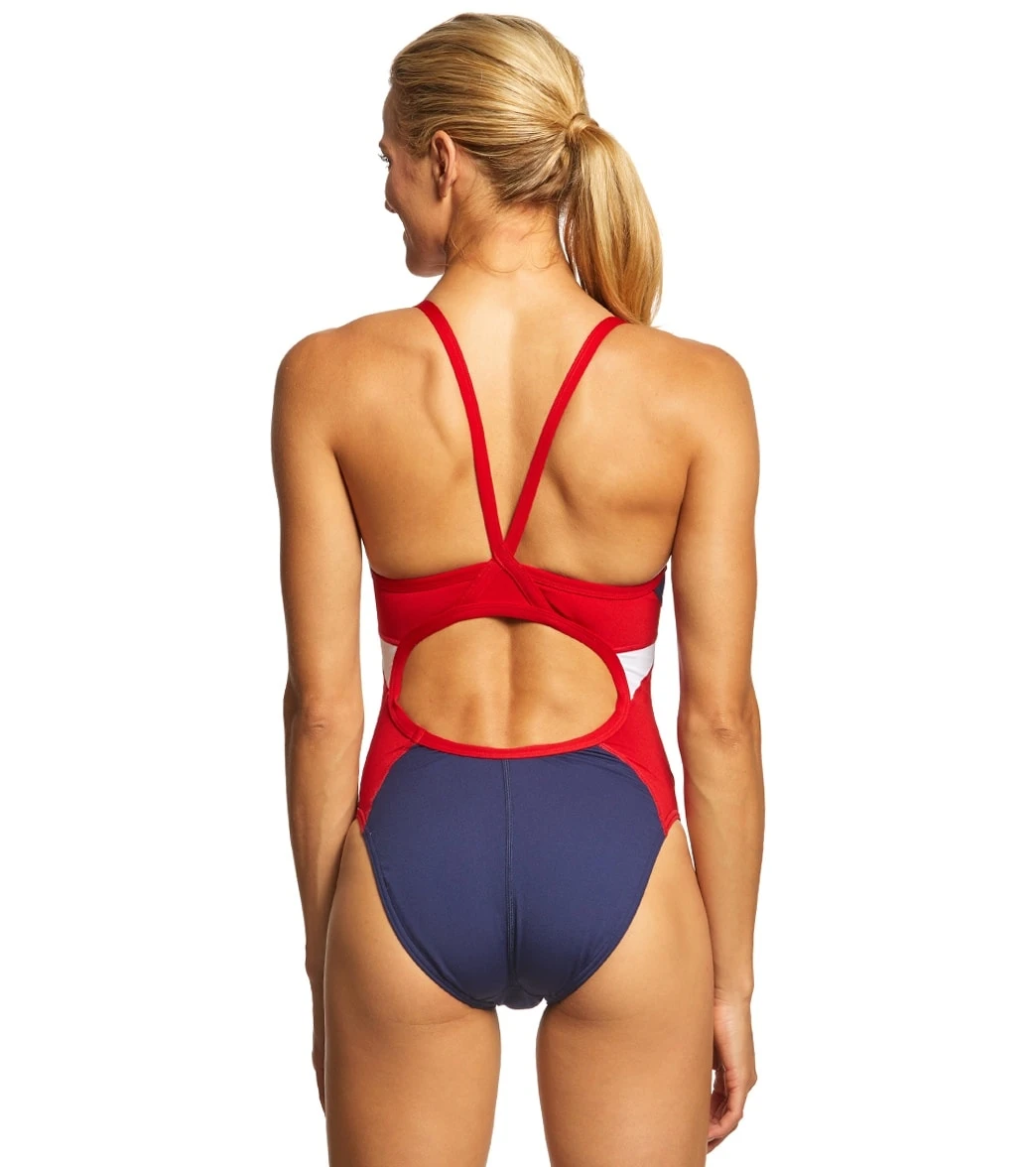 Speedo Women's Spark Splice Flyback One Piece Swimsuit 11 Speedo Women's Spark Splice Flyback One Piece Swimsuit - Image 9