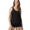 PrAna Ainsley Tankini Top -Swimming Equipment Shop 8636833398952 black 1a