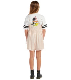Volcom Girls' Static Bloom Romper (Little Kid, Big Kid) -Swimming Equipment Shop 8637038723240 hazeypink 3a
