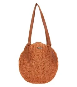 Sun N Sand Round Straw Shoulder Tote -Swimming Equipment Shop 8637041442984 rust