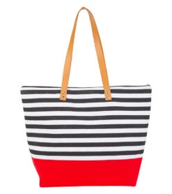 Sun N Sand Nautical Striped Shoulder Tote