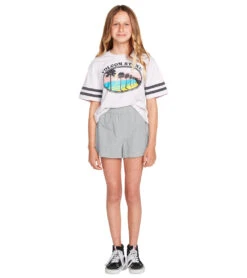 Volcom Girls' Sunday Strut Shorts (Big Kid) 14 Volcom Girls' Sunday Strut Shorts (Big Kid) -Swimming Equipment Shop 8637227729064 chambray