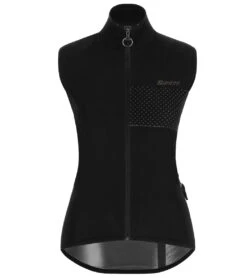 Santini Women's Guard Nimbus Rain Vest -Swimming Equipment Shop 8637307846824 black