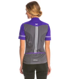 2XU Women's Perform Cycle Jersey 17 2XU Women's Perform Cycle Jersey -Swimming Equipment Shop 8637380919464 purplehuecharcoal 3a