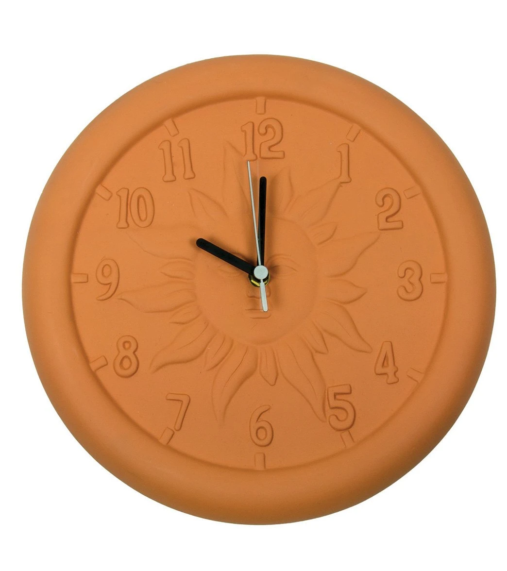 Poolmaster 12" Terra Cotta Clock 3 Poolmaster 12" Terra Cotta Clock