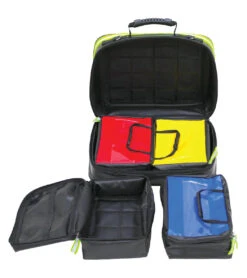 KEMP USA Fluid-Resistant Tarpaulin Large Responder Bag With Medication Pouches -Swimming Equipment Shop 8637906419880 red 3a