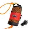 KEMP USA Throw Bag With 75' Of 3/8" Yellow Rope And Bengal Safety Whistle -Swimming Equipment Shop 8637909631144 red 1a