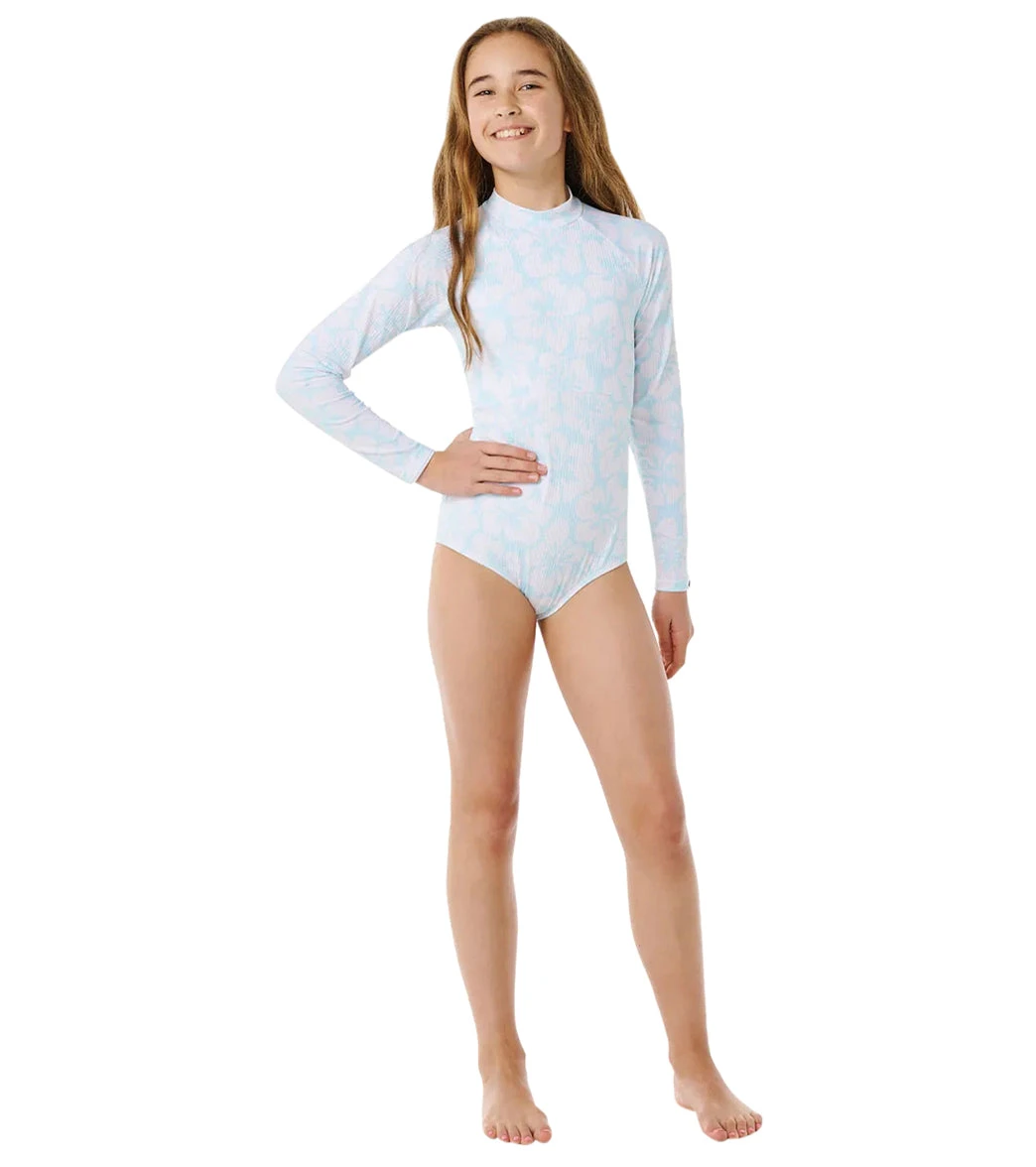Rip Curl Girls' Hibiscus Long Sleeve One Piece Swimsuit (Big Kid) 6 Rip Curl Girls' Hibiscus Long Sleeve One Piece Swimsuit (Big Kid) - Image 4