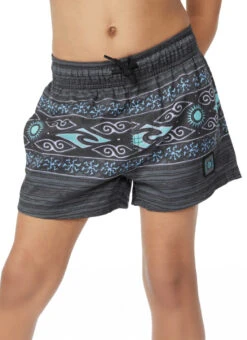 Rip Curl Boys' Mystic Waves Volley Board Shorts (Toddler, Little Kid) 11 Rip Curl Boys' Mystic Waves Volley Board Shorts (Toddler, Little Kid) -Swimming Equipment Shop 8638041784488 washedblack 1a