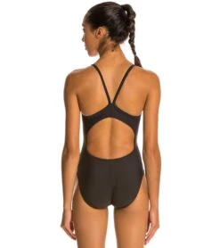 Dolfin Women's Guard V-2 Back One Piece Swimsuit -Swimming Equipment Shop 8638321754280 black 3a