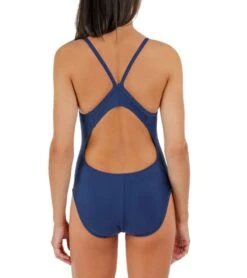 Dolfin Women's Guard V-2 Back One Piece Swimsuit -Swimming Equipment Shop 8638321754280 navy 4a