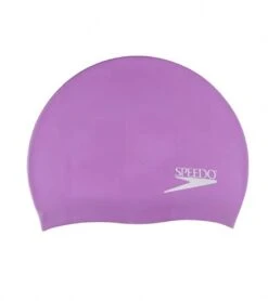 Speedo Silicone Swim Cap -Swimming Equipment Shop 8638331977896 orchid