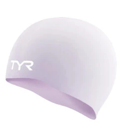 TYR Wrinkle-Free Silicone Junior Swim Cap -Swimming Equipment Shop 8638349148328 lilac 1a