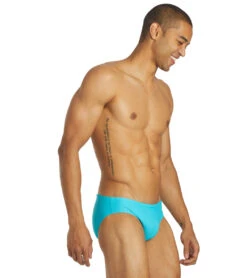 Sporti Solid Swim Euro Brief Swimsuit -Swimming Equipment Shop 8638383849640 turquoise 4a