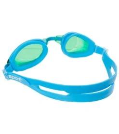 Sporti Antifog Snapper Jr. Goggle -Swimming Equipment Shop 8638441488552 kellygreenlensblueframe 2a