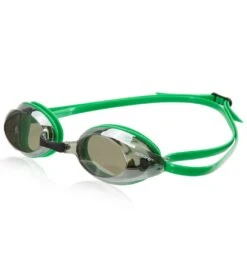 Sporti Antifog S2 Mirrored Goggle -Swimming Equipment Shop 8638441554088 silvermirrorsmokelenskellygreenframe
