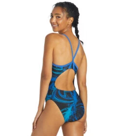 Sporti Light Wave Thin Strap One Piece Swimsuit (22-44) 26 Sporti Light Wave Thin Strap One Piece Swimsuit (22-44) -Swimming Equipment Shop 8638453776552 blackblue 3a