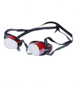 TYR Socket Rocket Metallized Goggle -Swimming Equipment Shop 8638459347112 metallicredsilver