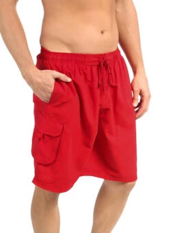 Dolfin Men's Board Short -Swimming Equipment Shop 8638473273512 red 3a