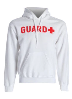 Sporti Guard Unisex Hooded Sweatshirt 31 Sporti Guard Unisex Hooded Sweatshirt -Swimming Equipment Shop 8638492442792 white