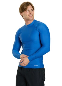 Sporti Men's L/S UPF 50+ Sport Fit Rash Guard -Swimming Equipment Shop 8638631477416 royalblue 4a