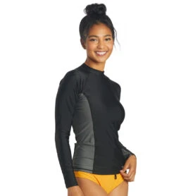 Sporti Women's L/S UPF 50+ Sport Fit Rash Guard 29 Sporti Women's L/S UPF 50+ Sport Fit Rash Guard -Swimming Equipment Shop 8638631674024 blackgrey 2a