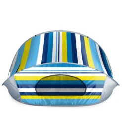 Picnic Time Manta Popup Sun/Wind Shelter Beach Tent -Swimming Equipment Shop 8638665949352 beachstripes 4a