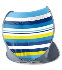 Picnic Time Manta Popup Sun/Wind Shelter Beach Tent -Swimming Equipment Shop 8638665949352 beachstripes 5a